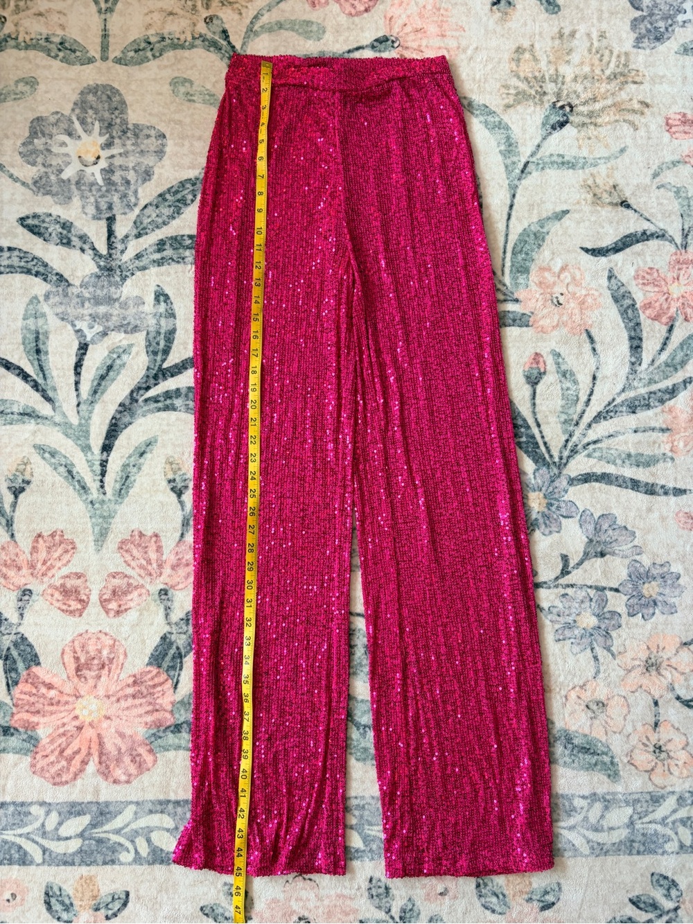 Fashion Nova Hot Pink Sparkle 3-Piece Pantsuit Set - Picture 7 of 12